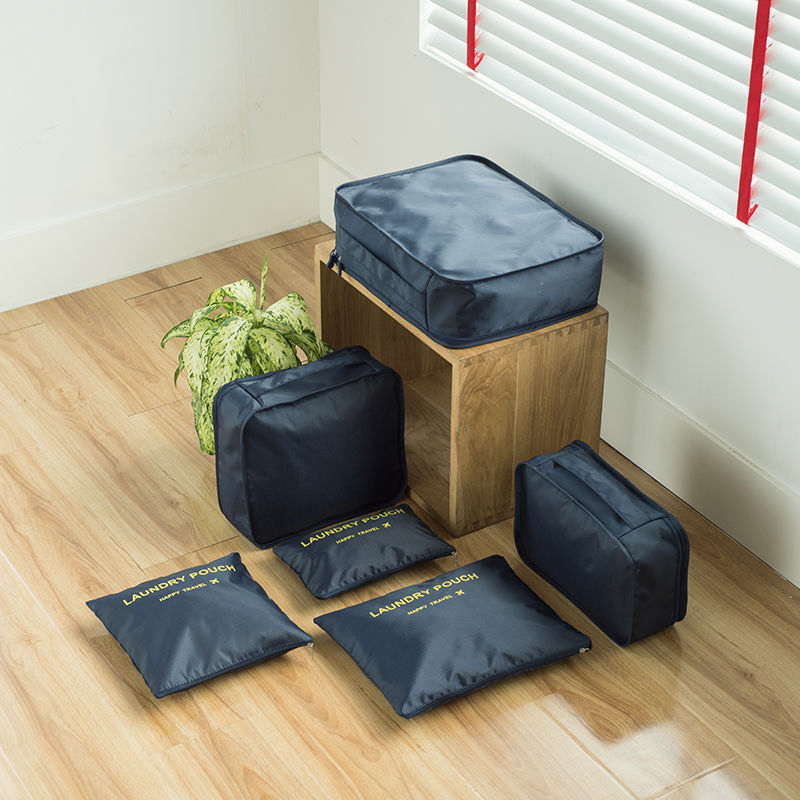 6 pieces Set Travel Organizer Storage Bags Suitcase Packing Set Storage Cases Portable Luggage Organizer Clothe Shoe Tidy Pouch