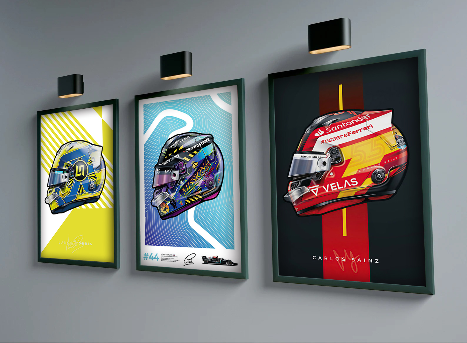 F1 Racing Helmet Formula 1 Wall Art Canvas Painting Nordic Poster And Prints Wall Pictures Living Room Decor posters Home Decor