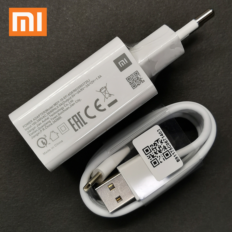 Xiaomi Redmi Note 9 9S Fast Charger QC3.0 18W Quick Charge Adapter Type C for Mi 9 10 9T Poco F2 Pro X2 X3 Redmi Note 7 8 9 Pro