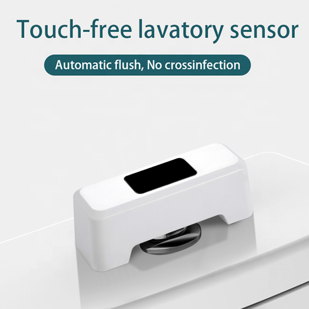 IR Sensing Toilet Flush Sensor Touchless Toilet Flush Aid Toilet Motion Sensor Automatic Flush Button On-Touch Flush Switch