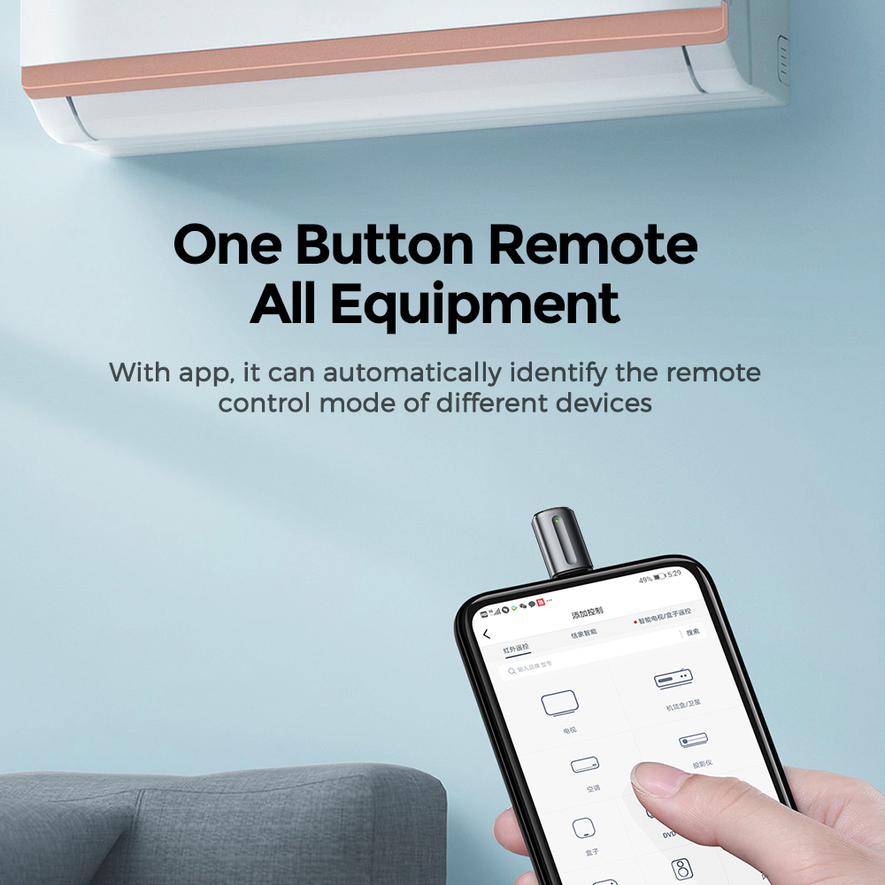Joyroom Wireless Infrared Remote Control Adapter Mobile Infrared phone Transmitter Universal
