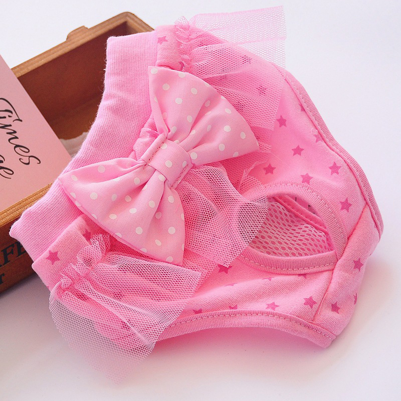 Pet Dog Diaper Sanitary Physiological Pants Washable Female Dog Shorts Panties Menstruation Underwear Pet Briefs For Female Dogs