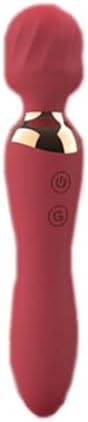Waterproof 10 Mode Slient Handheld Electric Bullet Viberate Silicone Massage Ball Personal Body Relaxation Gift for Woman Men,Portable Bullet Setiing,Foot Massage Tool,High Powerful CordlessJ7 (Red)