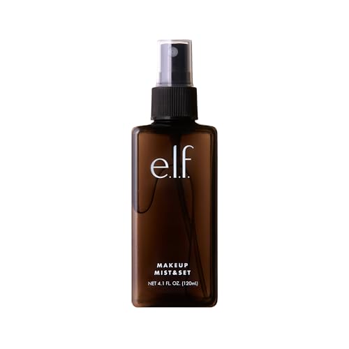 e.l.f. Makeup Mist & Set, Hydrating Setting Spray For Setting & Reviving Makeup, Soothes & Hydrates Skin, Infused With Vitamin A, Vegan & Cruelty-free, 4.05 Fl Oz (120 ml)