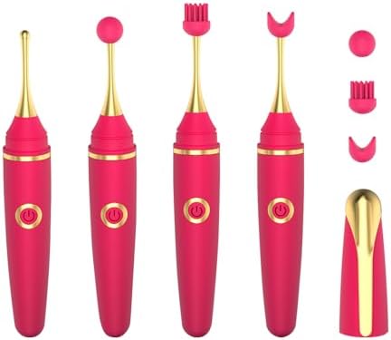 Clitoral Vibrator Sex Toys for Women - Adult Toys Pen Vibrator Female Massager Wand, Couples Nipple Clit Stimulator G Spot Dildo Vibrater, Sex Novelties Sexual Pleasure Tools for Women (Rose Red)