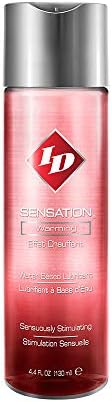 ID Lubricants ID Sensation Personal Lubricant Bottle, Translucent, 4.4 Fl Oz