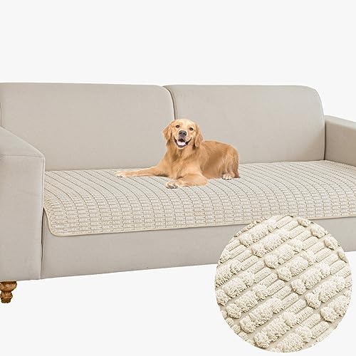 Dog Bed Cover Sofa Protector,Anti Slip Waterproof Sofa Covers for Living Room Couch Covers,Sofa Mat,Seat Cover,Dog Mat,Pet Pad for Furniture 1 Piece (30x70 inch, Cream White)