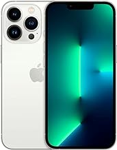 Apple iPhone 13 Pro Max, 128GB, Silver - Unlocked (Renewed)