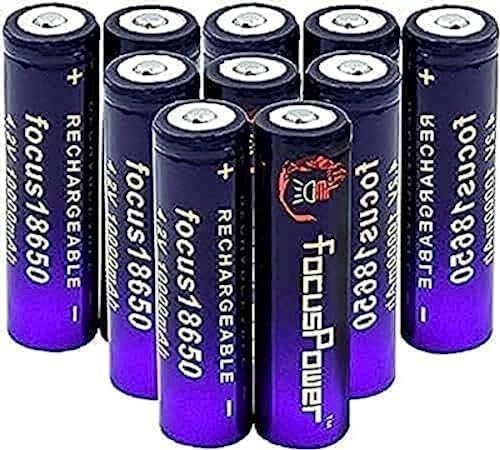 Rechar 4.2v 10000mah at The Top of The Button Used to Re The 10pcs