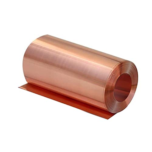 99.9% Pure Copper Foil Sheet for LED, Power Cable, Meter, Communication Equipment, Household Appliances 0.1 x 100 x 1000MM 39"