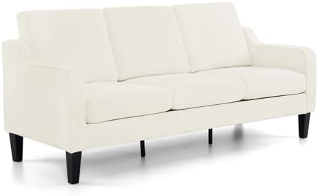 VINGLI 71" Living Room Couch, Comfy Sofa Mid Century Modern 3-Seater Sofa Couches Upholstered Soft Chenille Couches Small Couch for Bedroom, Apartment, Office