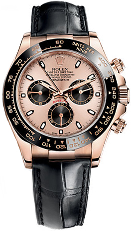 Rolex Cosmograph Daytona Leather Strap Men’s Watch 116515LN