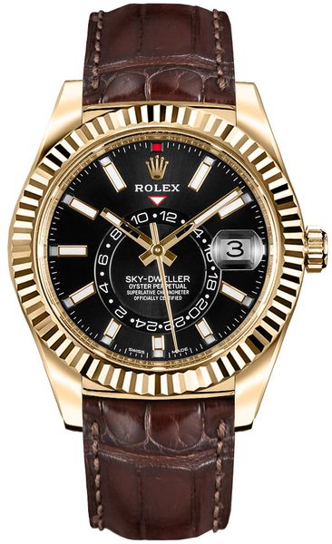Rolex Sky-Dweller Black Dial Men’s Watch 326138